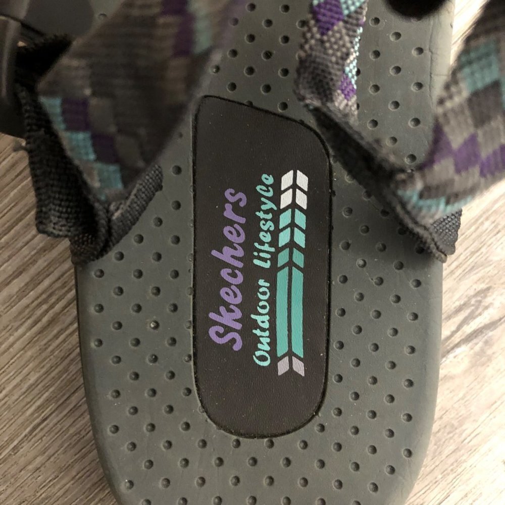 Skechers Outdoor Lifestyle Women's Size 8 Crossover Straps Hiking Sandals Shoes - Picture 9 of 12